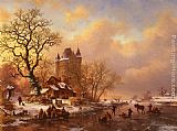 Famous Winter Paintings - Skating in the Midst of Winter